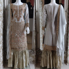 Banarsi Flare Lehnga/Skirt & Mid Length Kameez