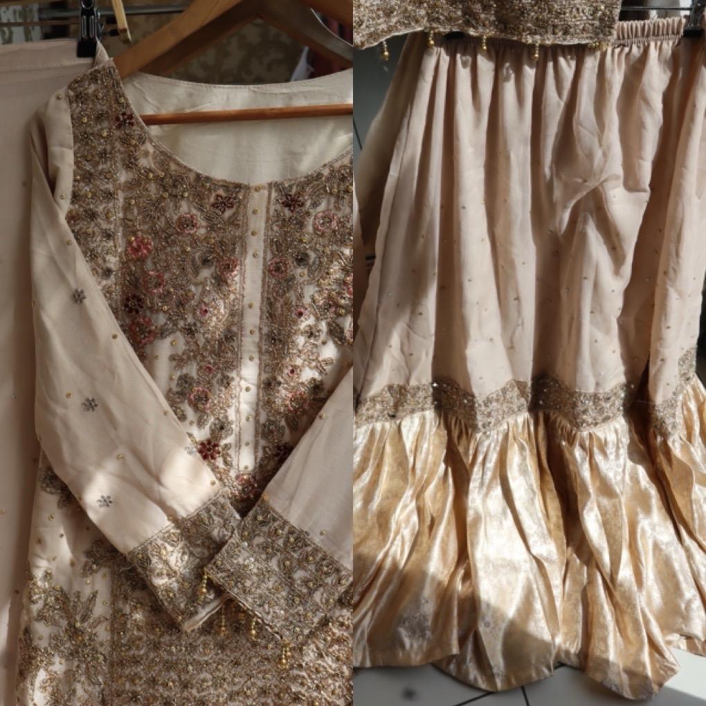 Banarsi Flare Lehnga/Skirt & Mid Length Kameez